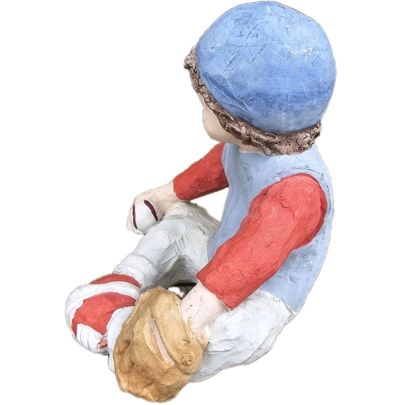 Sneaker Kids Pitching Ace Baseball Boy Sculpture Daze Mortensen Austin Prod 1986 - Picture 6 of 10